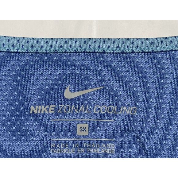 NEW Womens 3X Plus Size NIKE Zonal Cooling Relay Running Top 844845-010 Blue - Picture 2 of 8